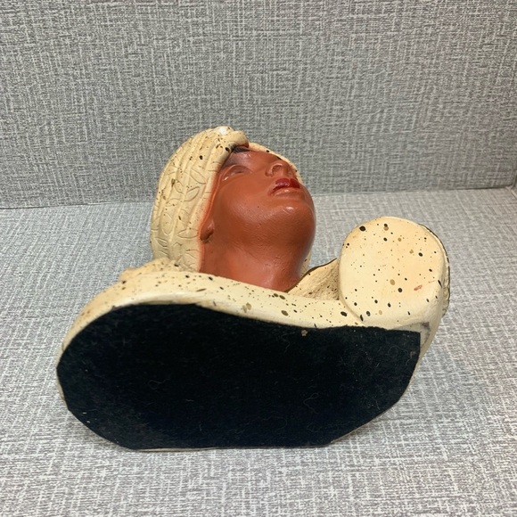 Vintage 1954 Universal Statuary Corp Bookend Man with Turban Chalk ware - Picture 9 of 13